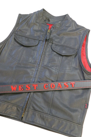 West Coast Stamped Leather Belt
