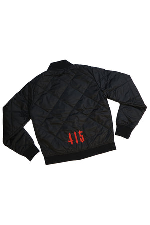 Ladies Frisco 415 Embroidered Quilted Bomber