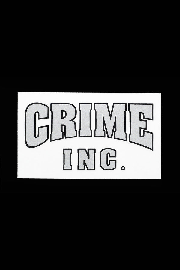 Crime Inc. Chrome Sticker