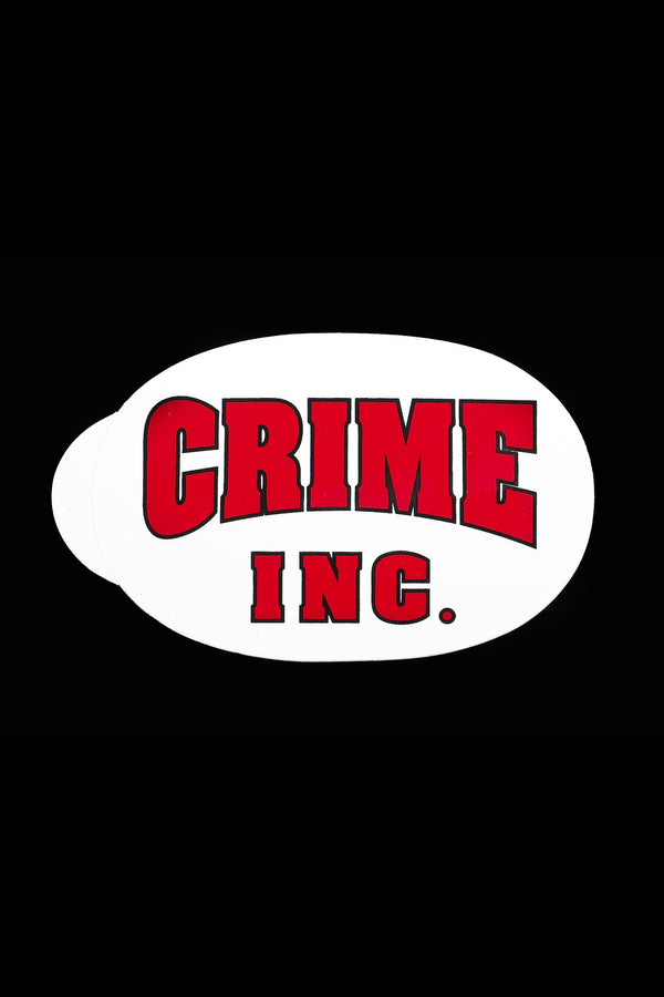 Crime Inc. Oval Sticker