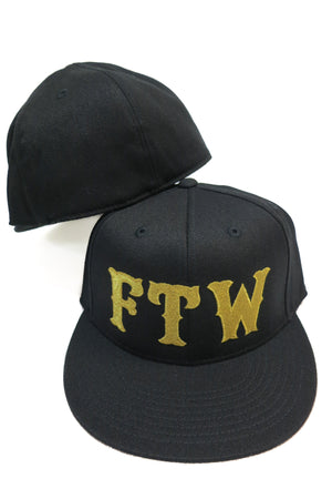 Large Gold FTW Flat Bill Hat