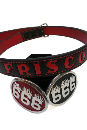 Frisco 415 Stamped Leather Belt