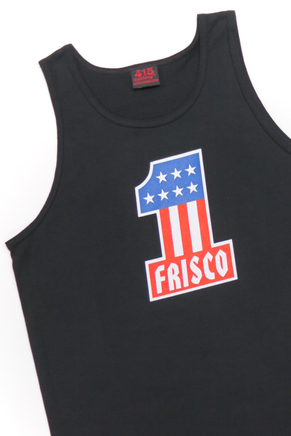 Frisco #1 Men's White Tank Top - 415 Clothing, Inc.