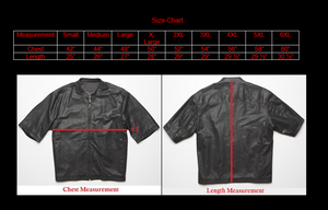 415 Leather 3/4 Sleeve Perforated Jacket