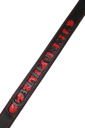 California Filigree Leather Belt