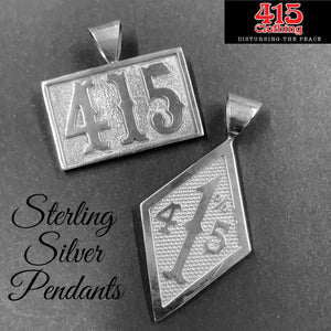 415 1% Sterling Silver Pendant