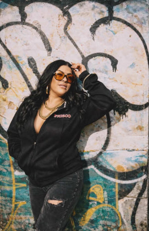 Frisco Hooded Zipper Sweatshirt with Removable Hood