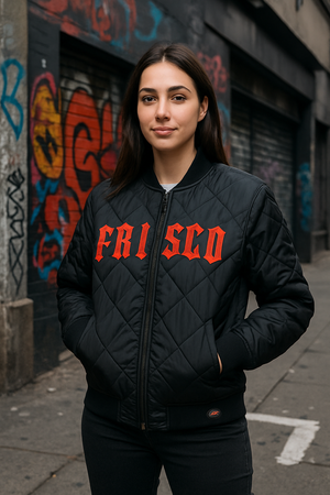 Ladies Frisco 415 Embroidered Quilted Bomber