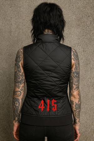 Ladies Frisco Embroidered Quilted Vest