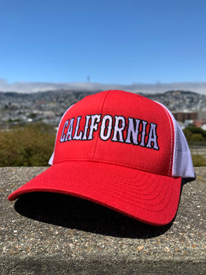 California Trucker Curved Bill Snapback