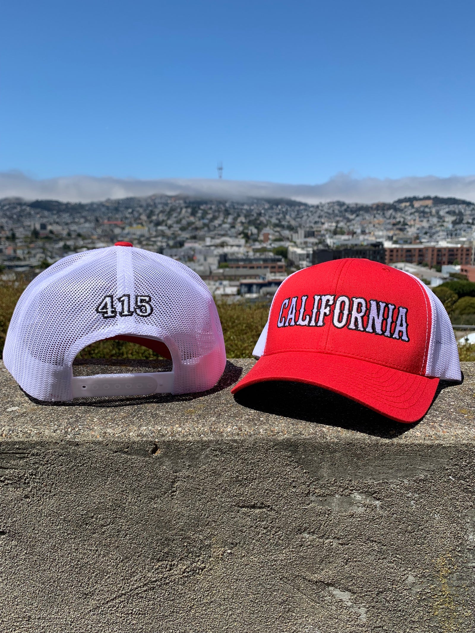 California Trucker Curved Bill Snapback
