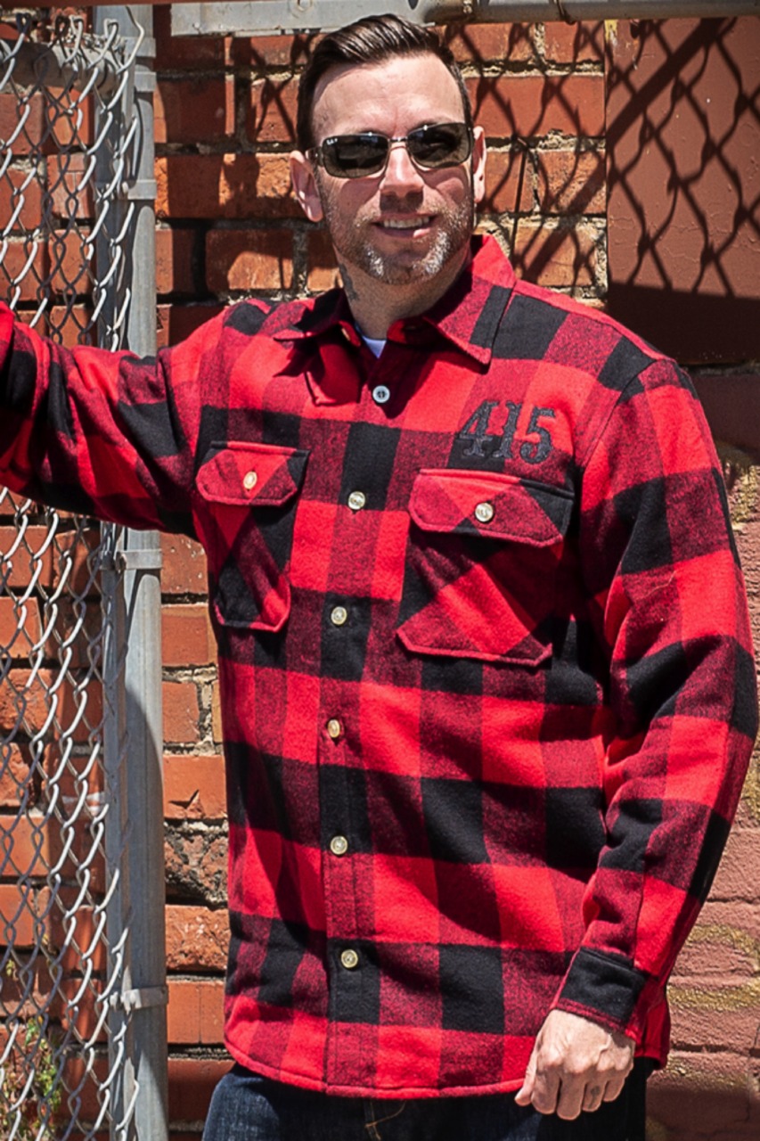 415 Embroidered Men's Flannel