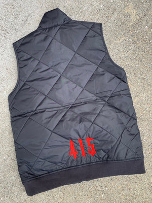 Ladies Frisco Embroidered Quilted Vest