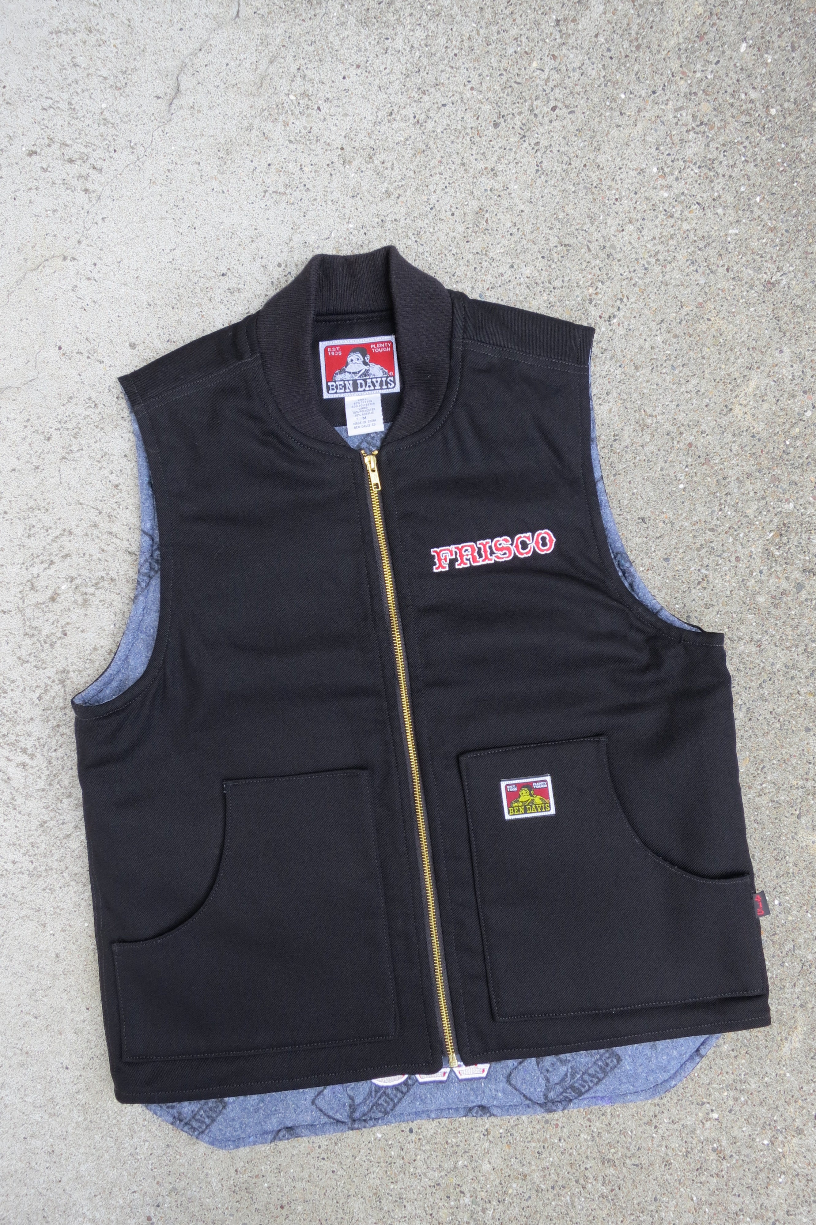 Ben Davis Check Vest / Black・Grey