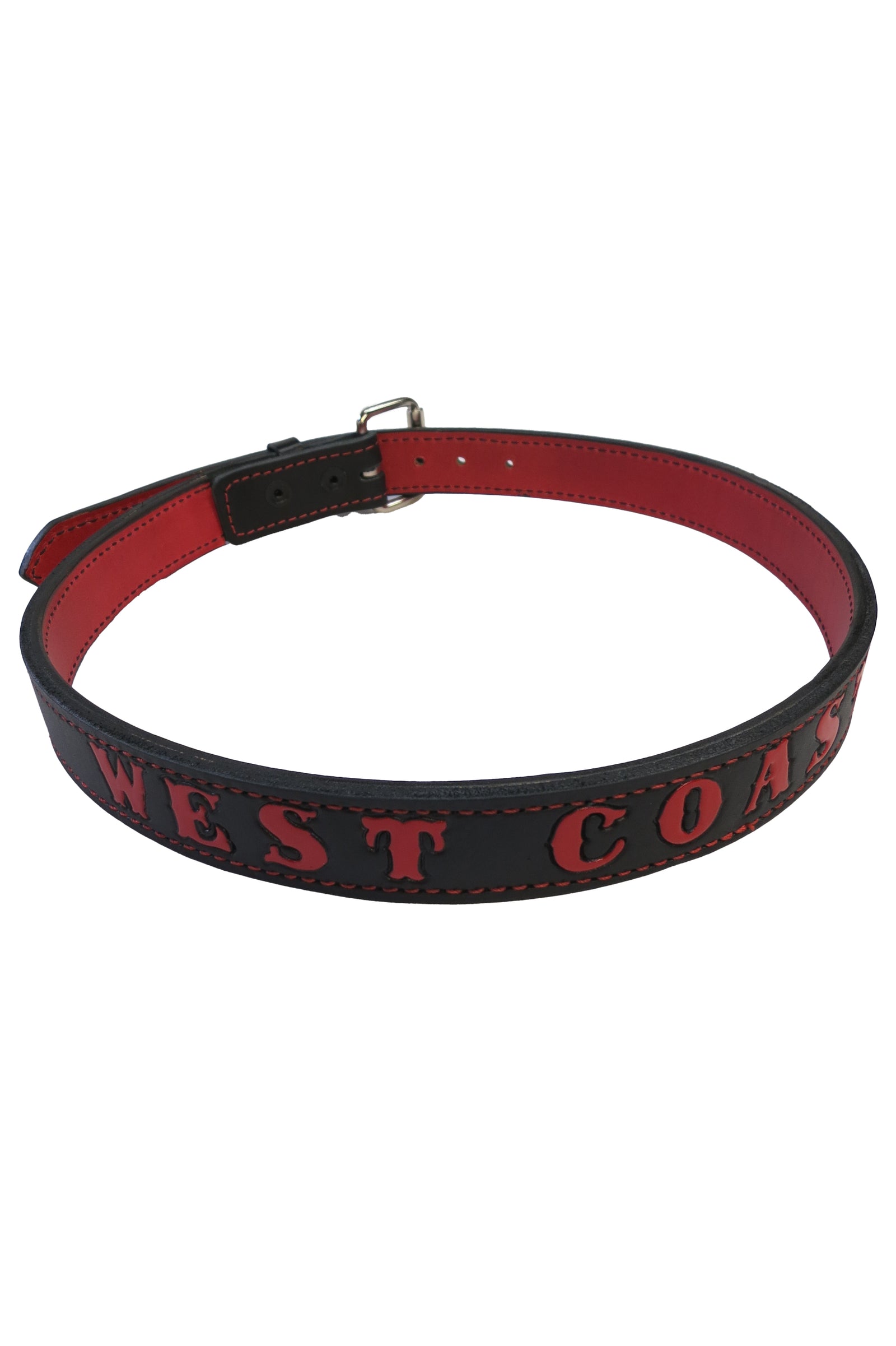 West Coast Stamped Leather Belt
