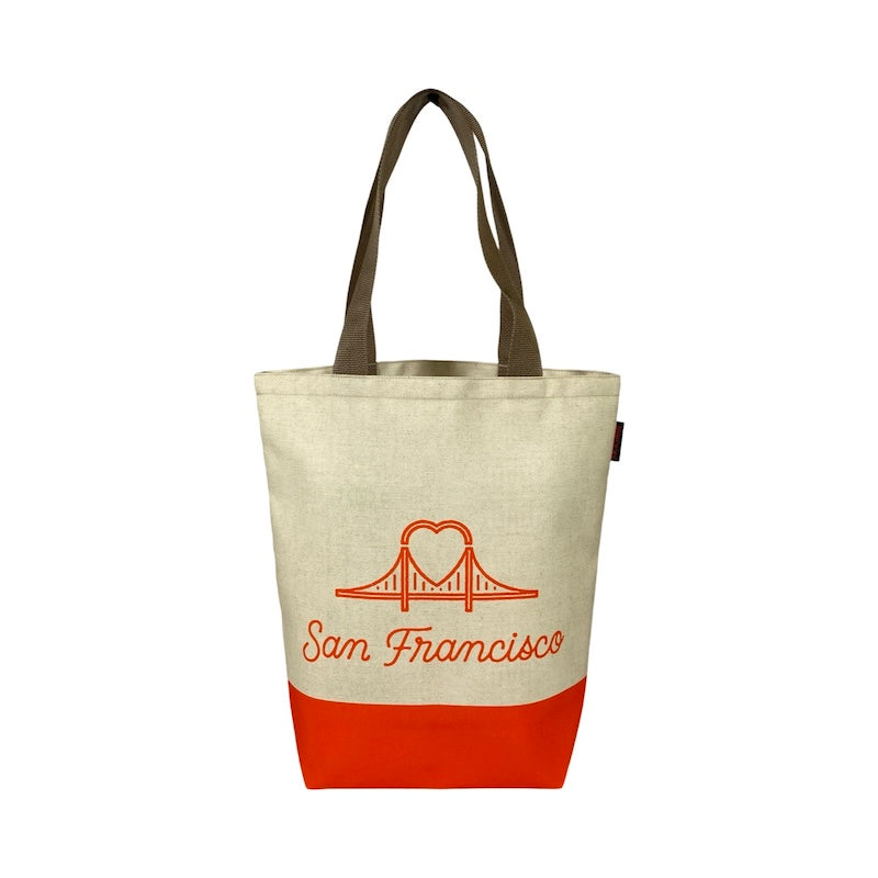 SF Bridge Heart Tote Bag