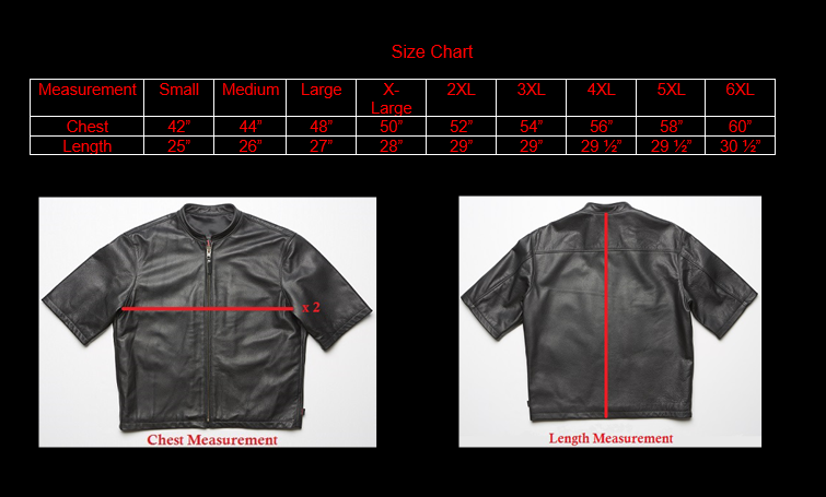 415 Clothing 3/4スリーブクラブレザージャケット XL 415 Leather Original 3/4 Sleeve Chop Jacket - 415 Clothing, Inc.