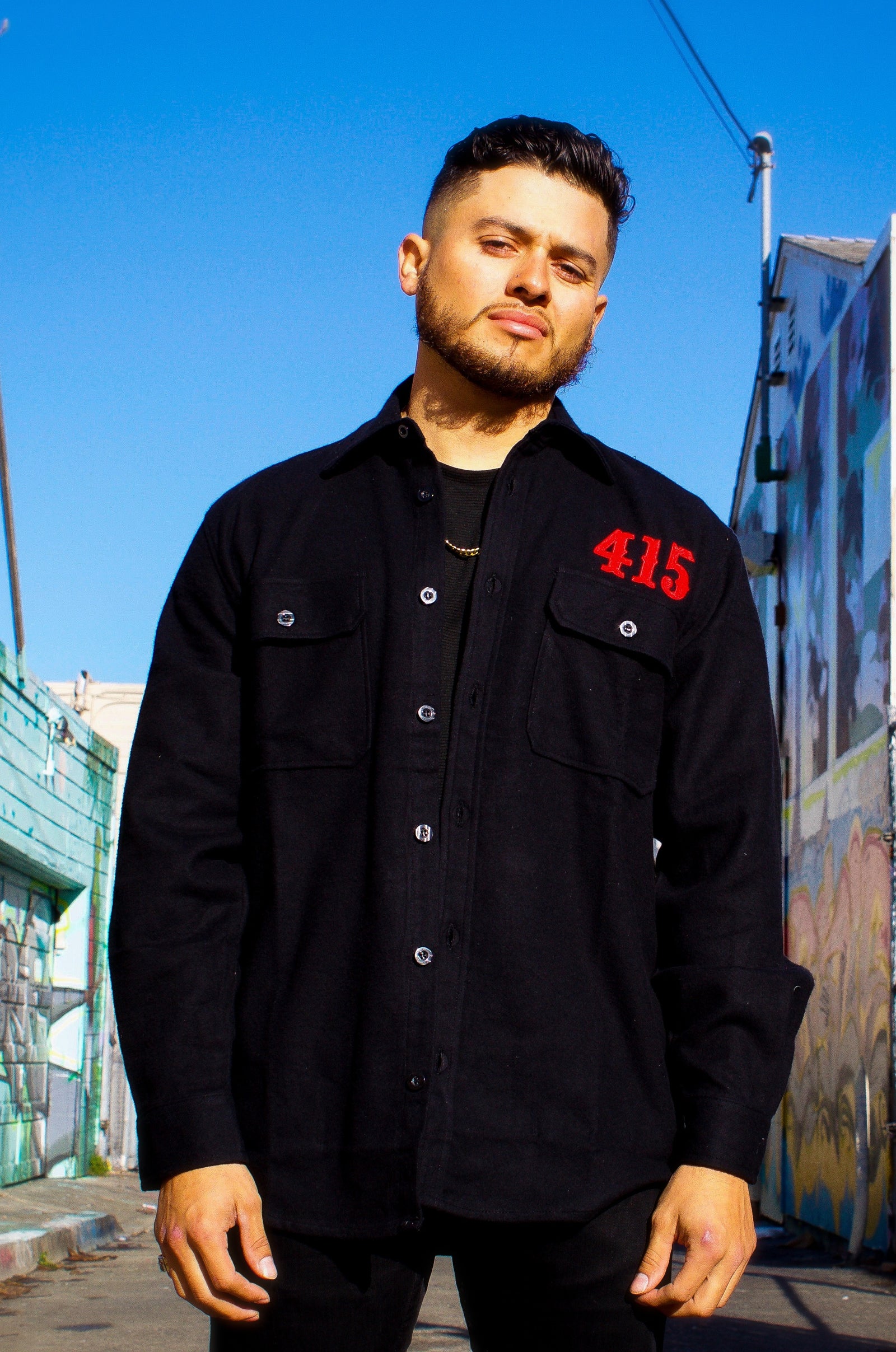 415 Embroidered Men's Flannel