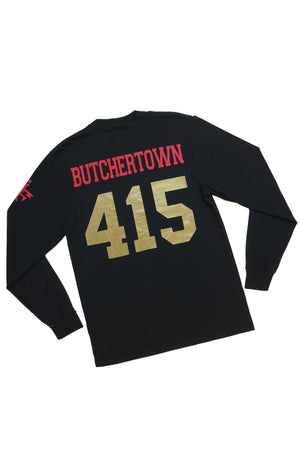 Butchertown Men's Long Sleeve - Football Theme