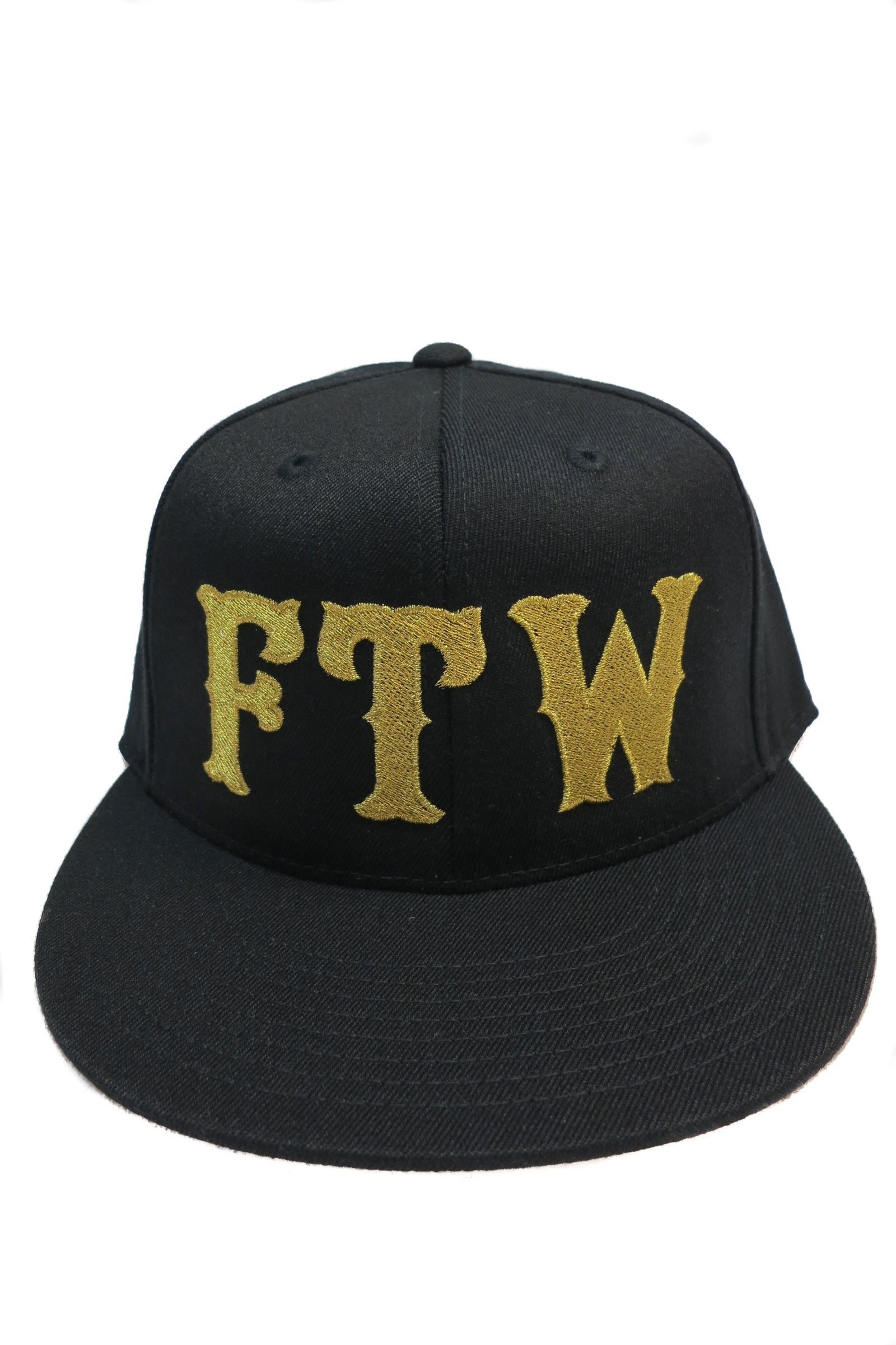 Large Gold FTW Flat Bill Hat