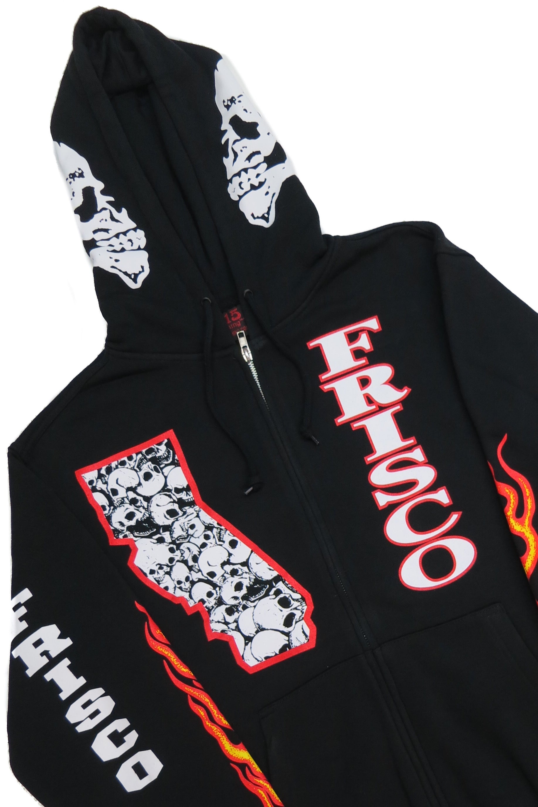 Skulls & Frisco Hooded Zipper Sweatshirt - 415 Clothing,