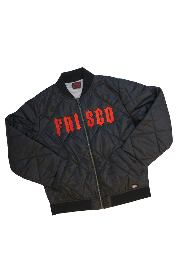Ladies Frisco 415 Embroidered Quilted Bomber
