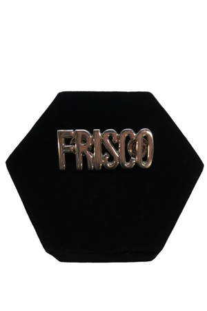 Large Frisco Sterling Silver Pin