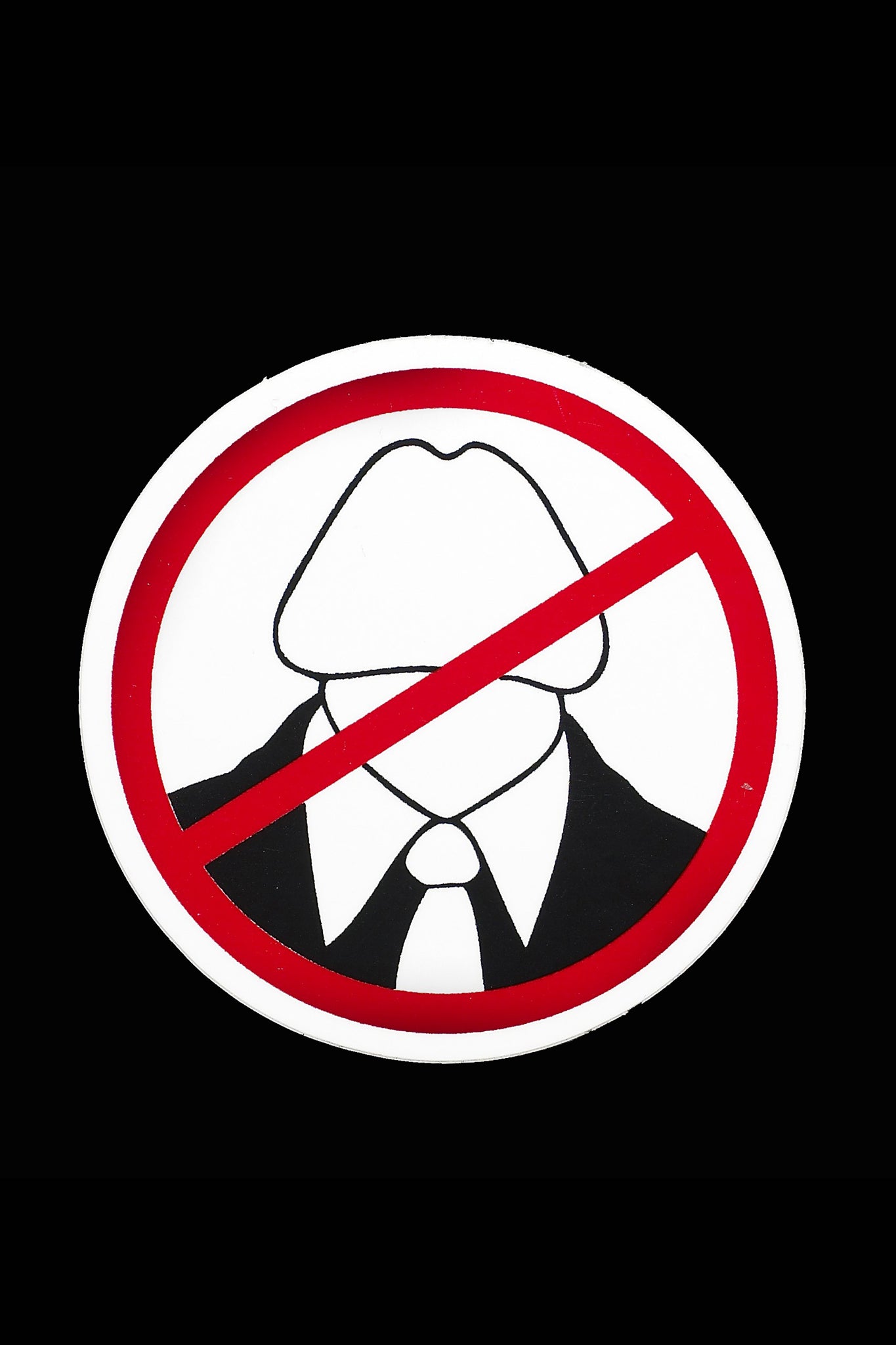 No Dickheads Sticker