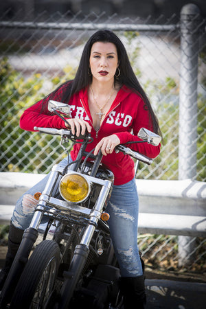 Frisco 415 Ladies Hooded Zipper Sweatshirt