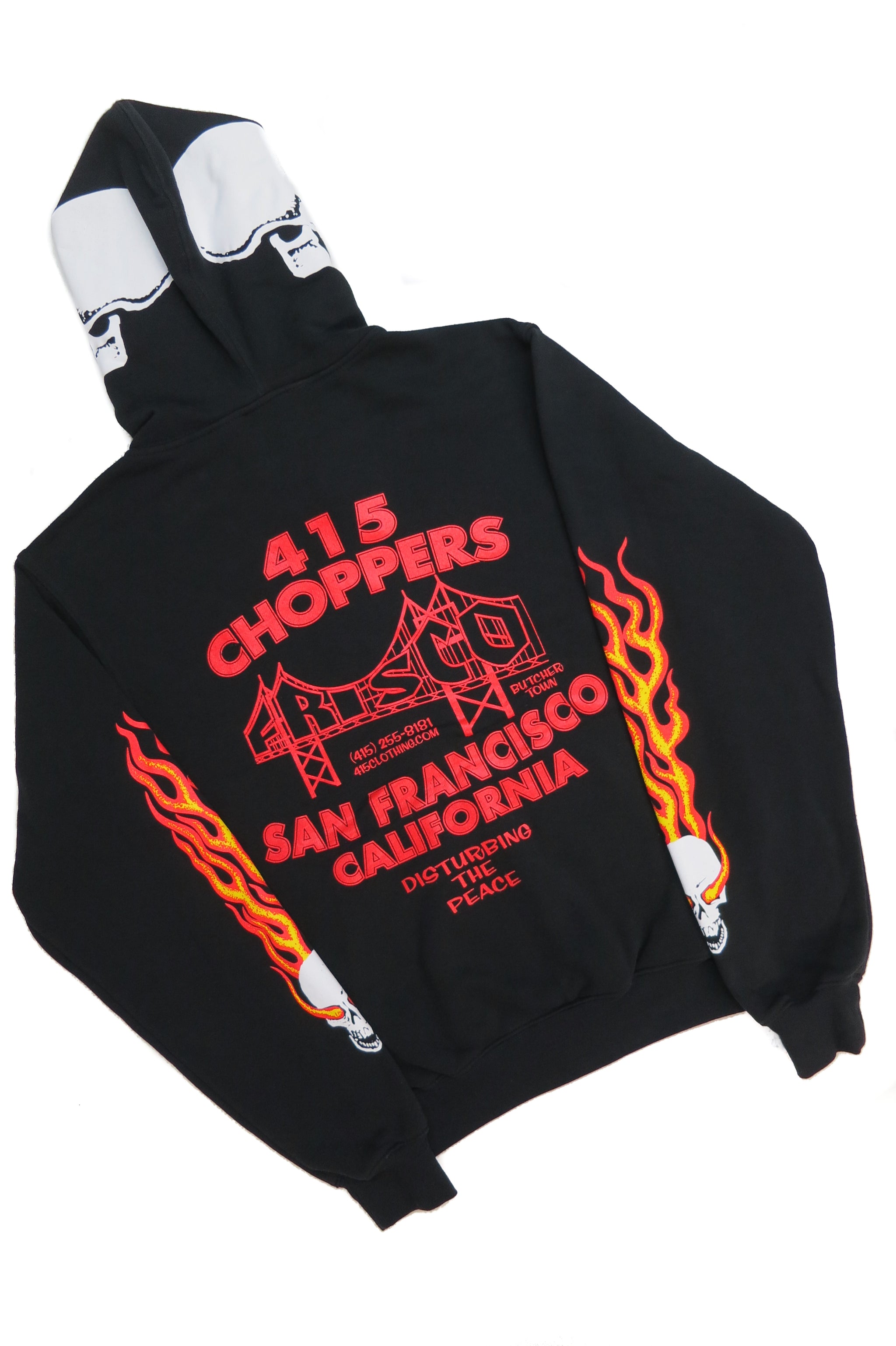 Skulls & Frisco Hooded Zipper Sweatshirt - 415 Clothing,