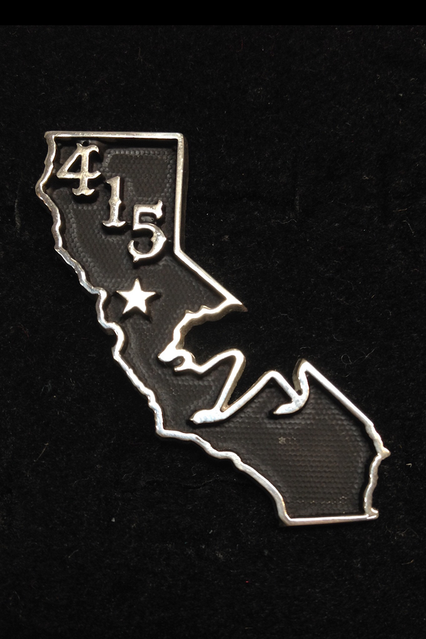 California Sterling Silver Pin - 415 Clothing, Inc.
