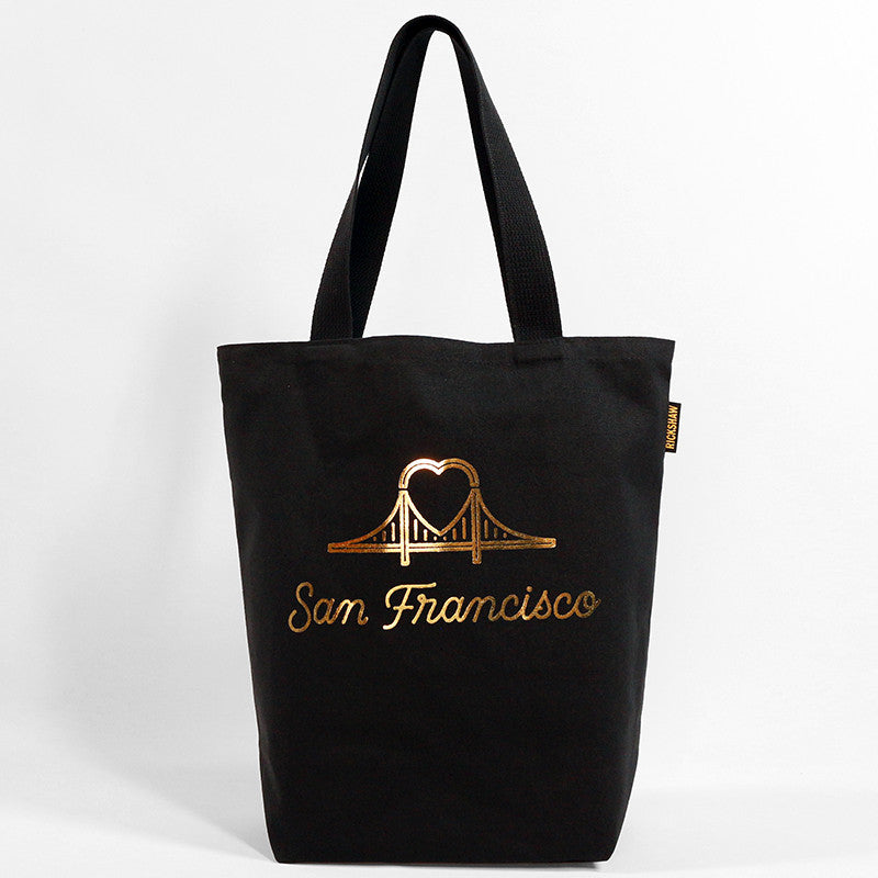 SF Bridge Heart Tote Bag