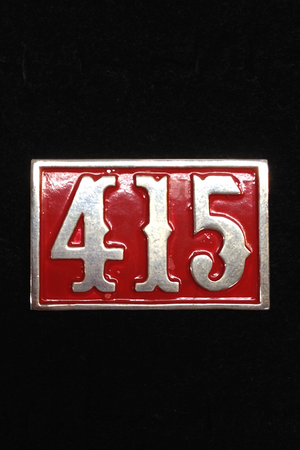 Large 415 Sterling Silver Pin