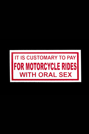 Motorcycle Rides Sticker